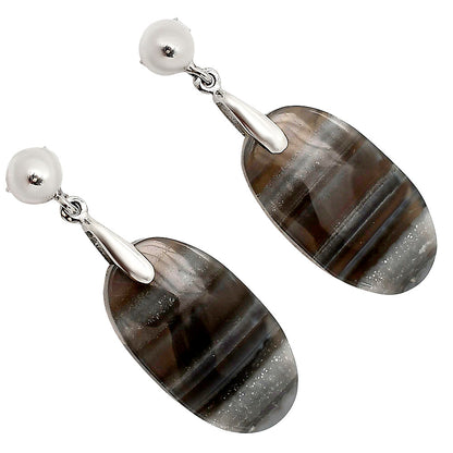 Banded Onyx Earrings E-1199 SDE90665