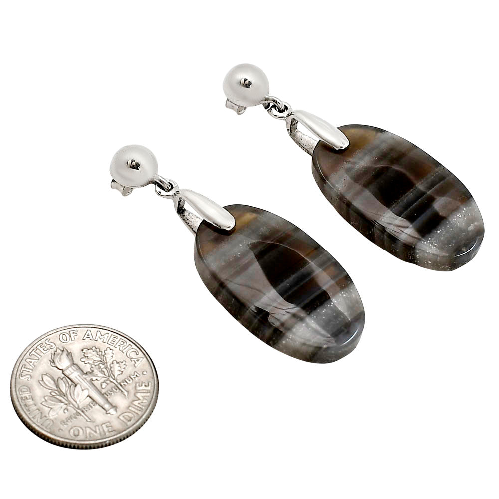Banded Onyx Earrings E-1199 SDE90665