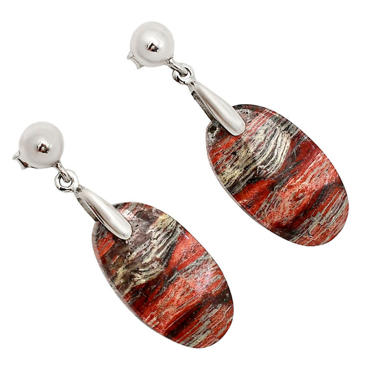 Snake Skin Jasper Earrings E-1199 SDE90667