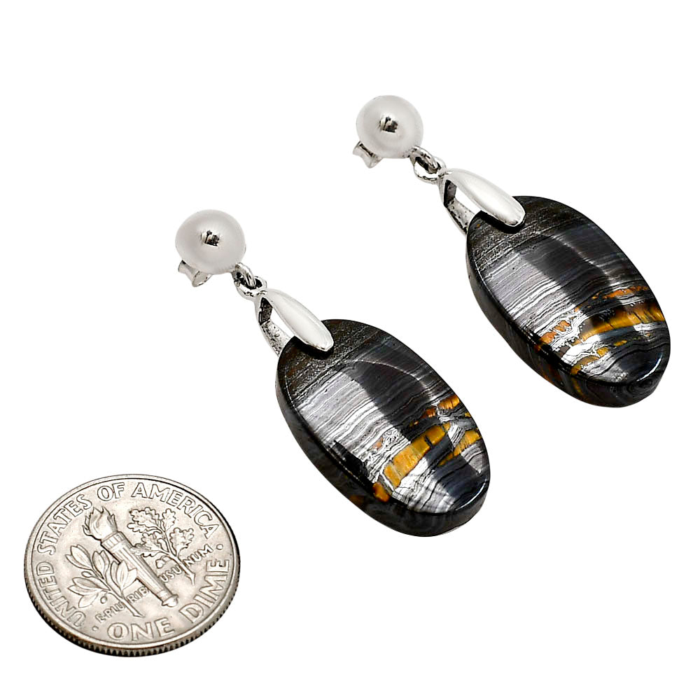 Iron Tiger Eye Earrings E-1199 SDE90675