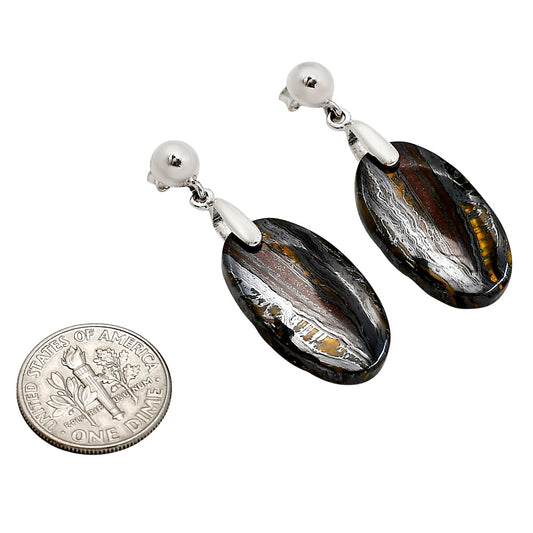 Iron Tiger Eye Earrings E-1199 SDE90676