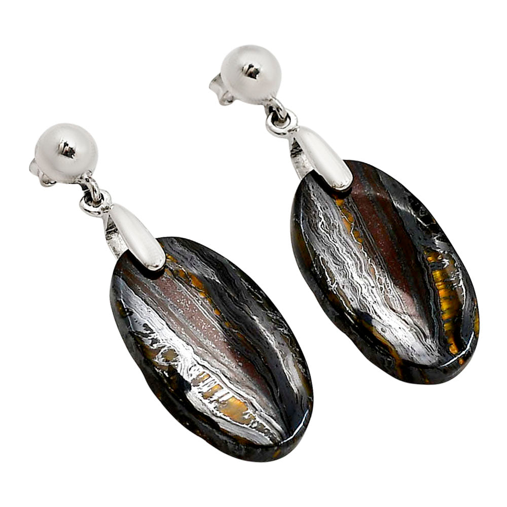 Iron Tiger Eye Earrings E-1199 SDE90676