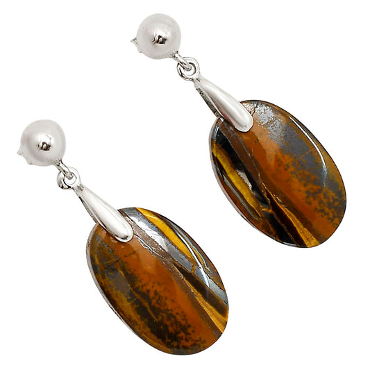 Iron Tiger Eye Earrings E-1199 SDE90678