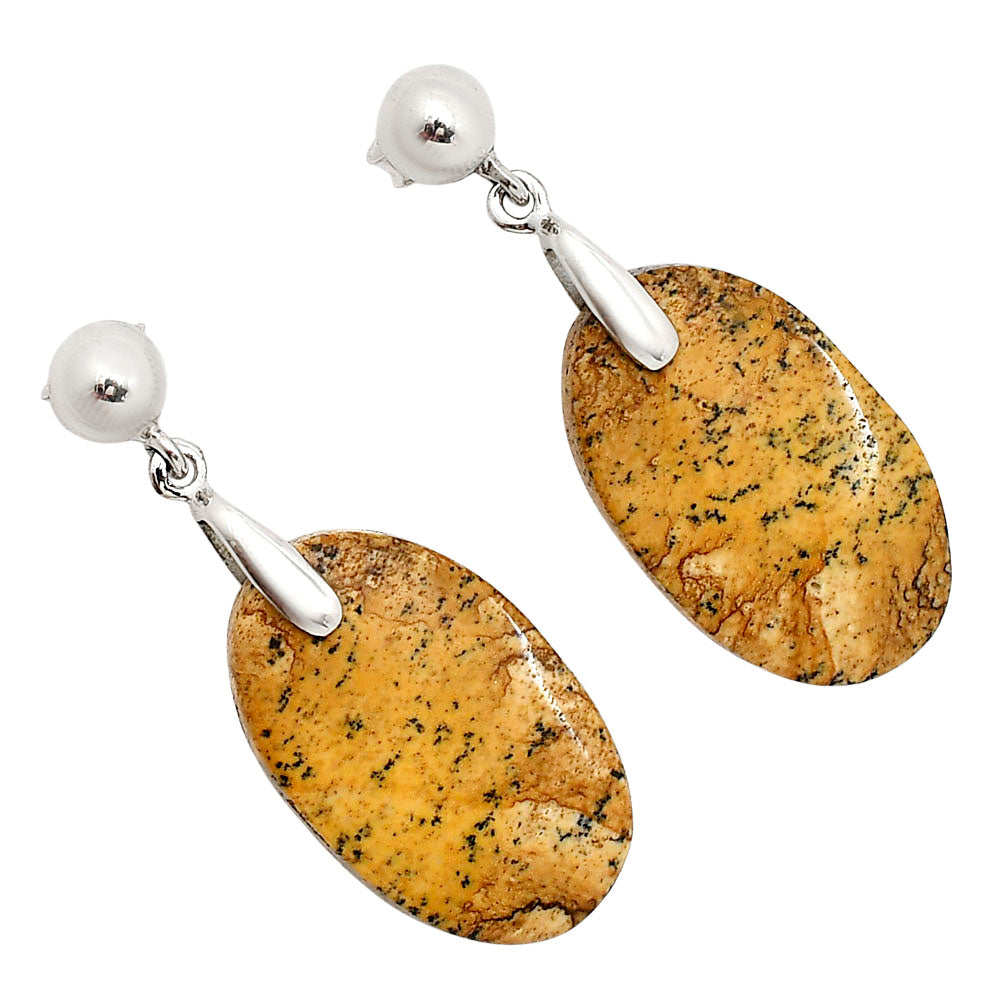 Picture Jasper Earrings E-1199 SDE90680