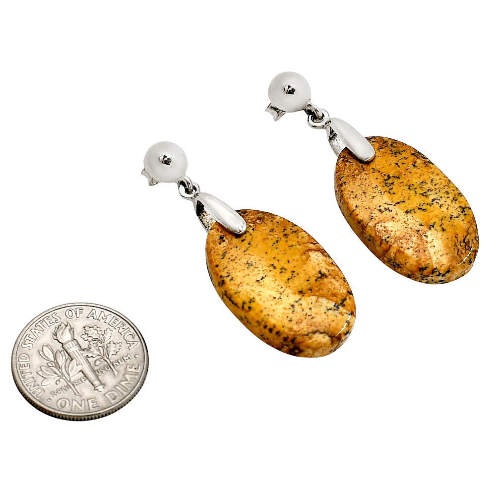 Picture Jasper Earrings E-1199 SDE90680