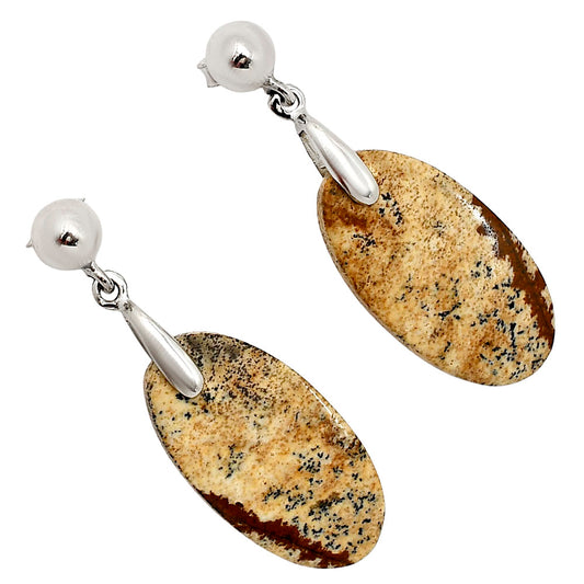 Picture Jasper Earrings E-1199 SDE90681