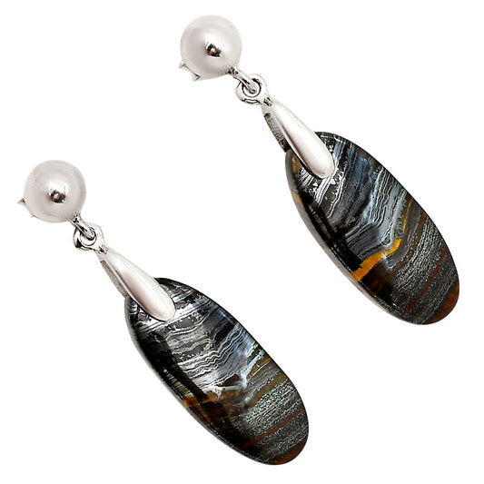 Iron Tiger Eye Earrings E-1199 SDE90682