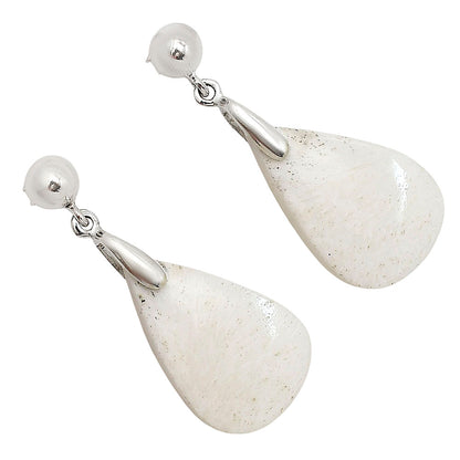 White Scolecite Earrings E-1199 SDE90692