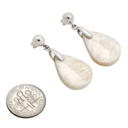 White Scolecite Earrings E-1199 SDE90693