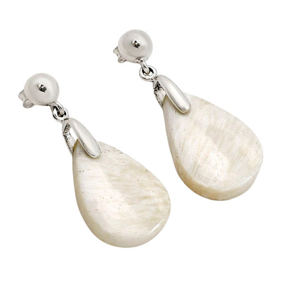 White Scolecite Earrings E-1199 SDE90693