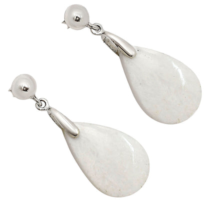 White Scolecite Earrings E-1199 SDE90694
