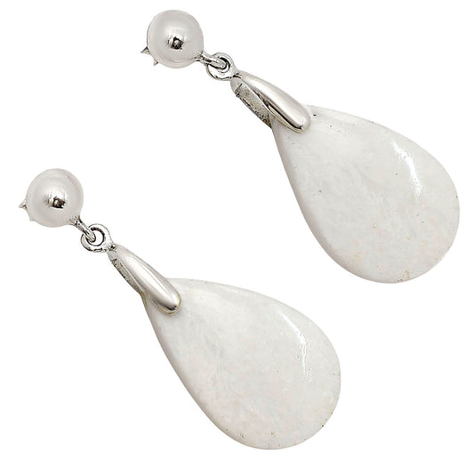 White Scolecite Earrings E-1199 SDE90694