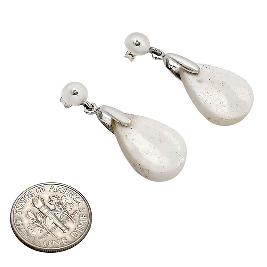 White Scolecite Earrings E-1199 SDE90704