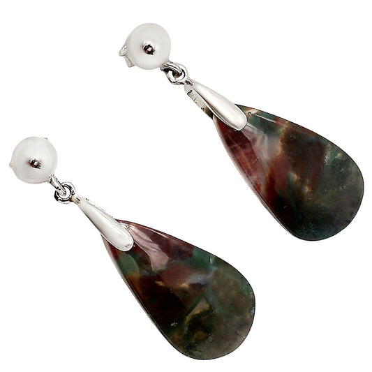 Moss Agate Earrings E-1199 SDE90708