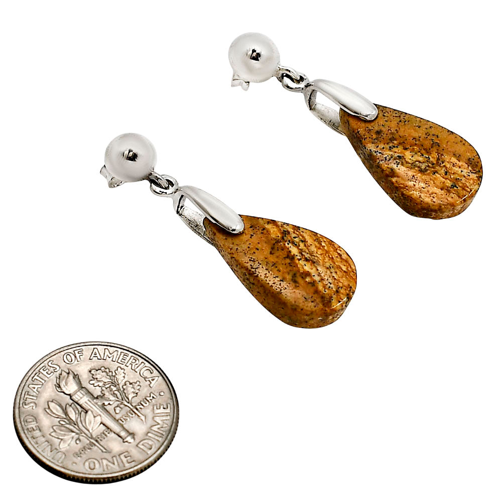 Picture Jasper Earrings E-1199 SDE90720