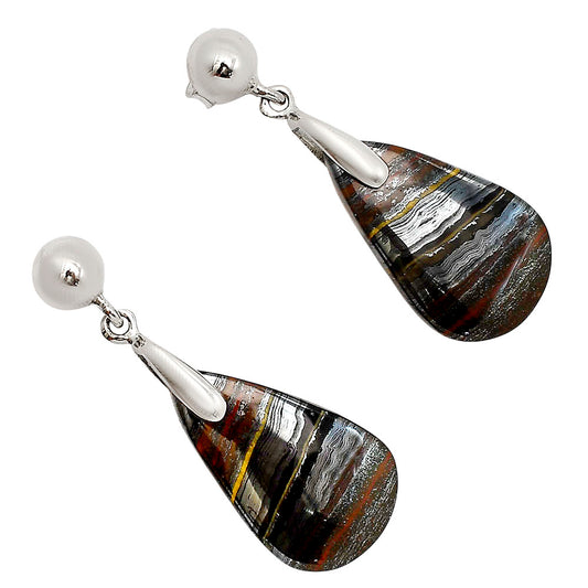 Iron Tiger Eye Earrings E-1199 SDE90721