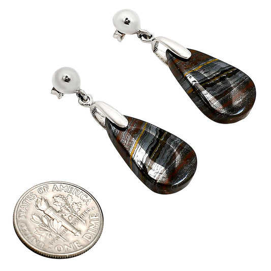 Iron Tiger Eye Earrings E-1199 SDE90721