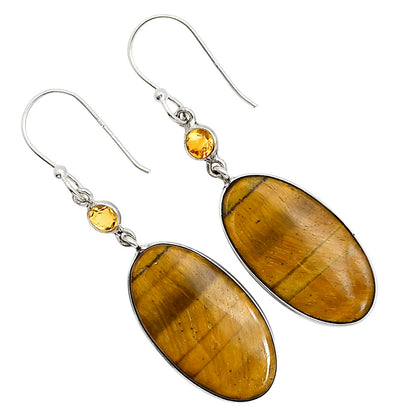 Tiger Eye and Citrine Earrings E-1002 SDE90912