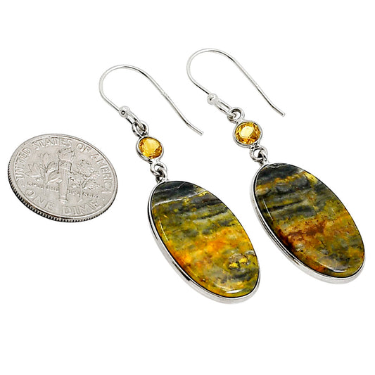 Eclipse and Citrine Earrings E-1002 SDE90920