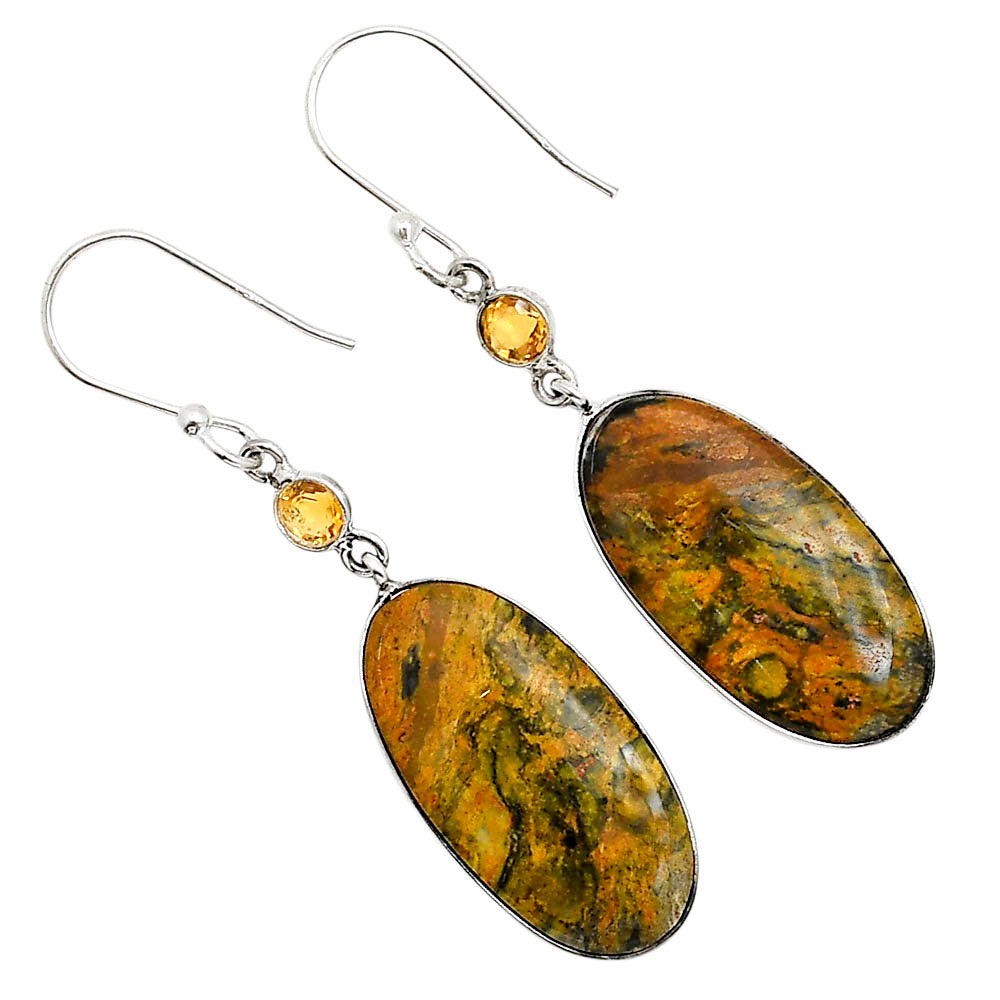 Eclipse and Citrine Earrings E-1002 SDE90922