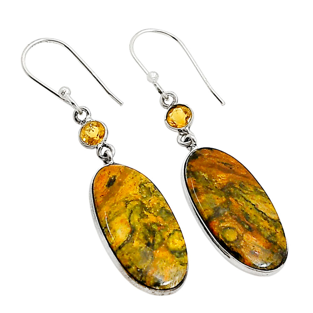 Eclipse and Citrine Earrings E-1002 SDE90922