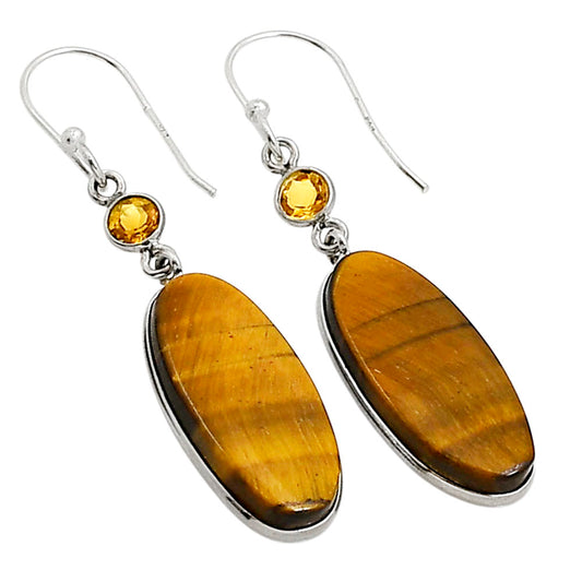 Tiger Eye and Citrine Earrings E-1002 SDE90926