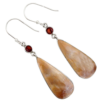 Pink Aventurine and Garnet Earrings E-1002 SDE91077