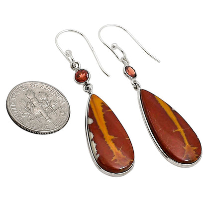 Noreena Jasper and Garnet Earrings E-1002 SDE91080