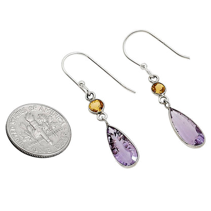Amethyst and Citrine Earrings E-1006 SDE91130