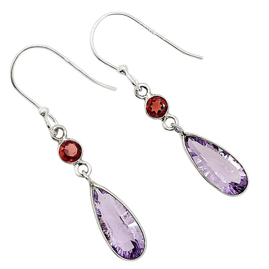 Amethyst and Garnet Earrings E-1006 SDE91132