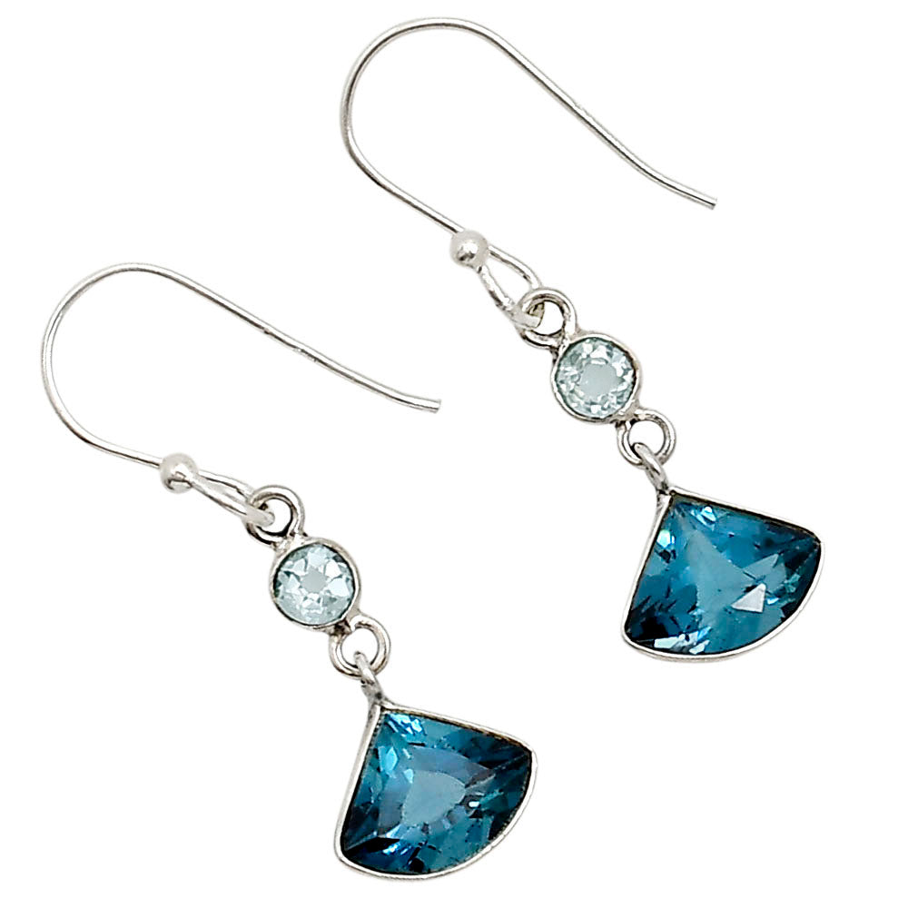 London Blue Topaz and Sky Blue Topaz Earrings E-1002 SDE91150