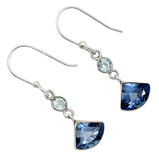 Tanzanite and Sky Blue Topaz Earrings E-1002 SDE91173