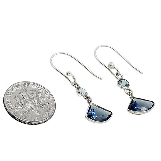 Tanzanite and Sky Blue Topaz Earrings E-1002 SDE91173
