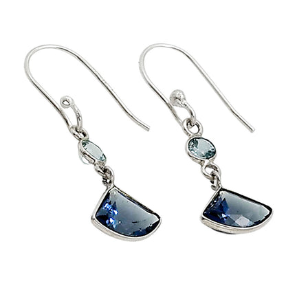 Tanzanite and Sky Blue Topaz Earrings E-1006 SDE91173