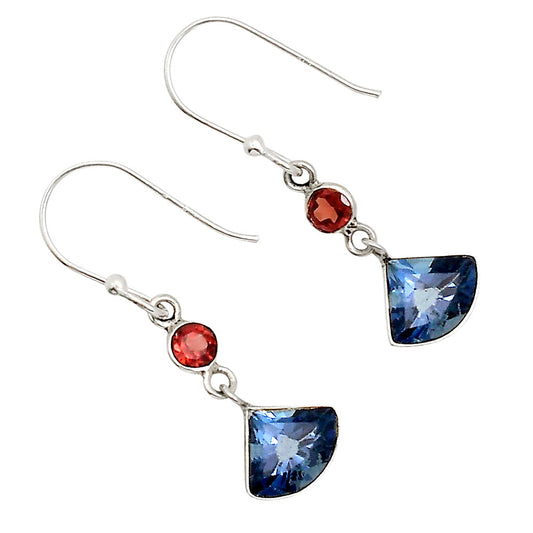 Tanzanite and Garnet Earrings E-1002 SDE91174