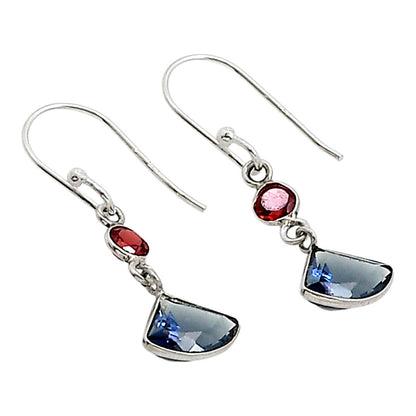 Tanzanite and Garnet Earrings E-1002 SDE91176