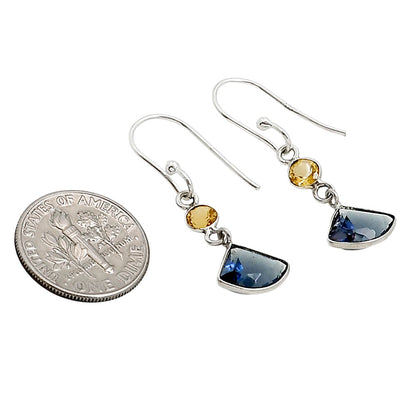 Tanzanite and Citrine Earrings E-1006 SDE91179