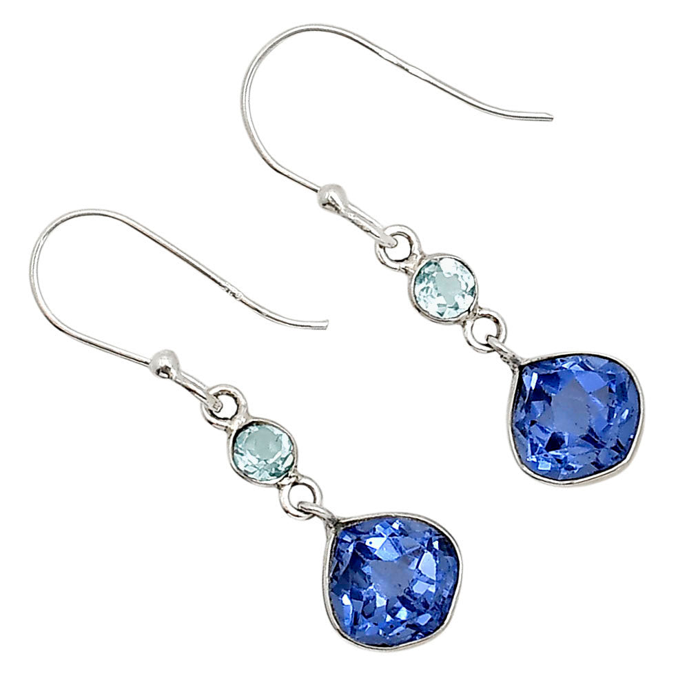 Iolite and Sky Blue Topaz Earrings E-1002 SDE91181