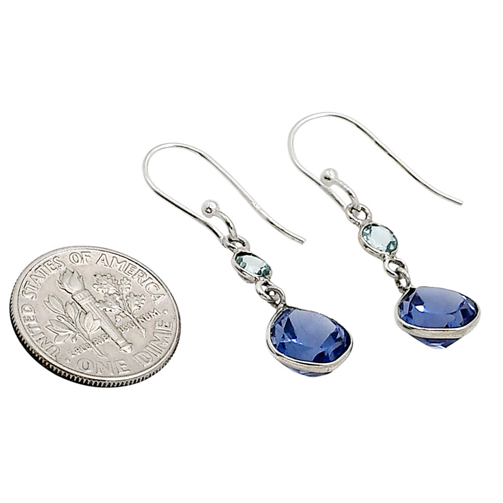 Iolite and Sky Blue Topaz Earrings E-1002 SDE91181