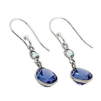Iolite and Sky Blue Topaz Earrings E-1002 SDE91181