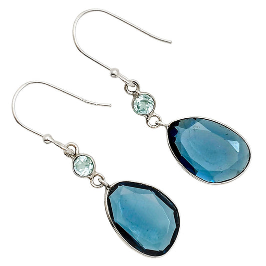 London Blue Topaz and Sky Blue Topaz Earrings E-1002 SDE91186