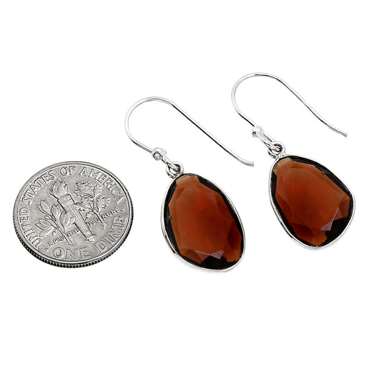 Cognac Quartz Earrings E-1001 SDE91408