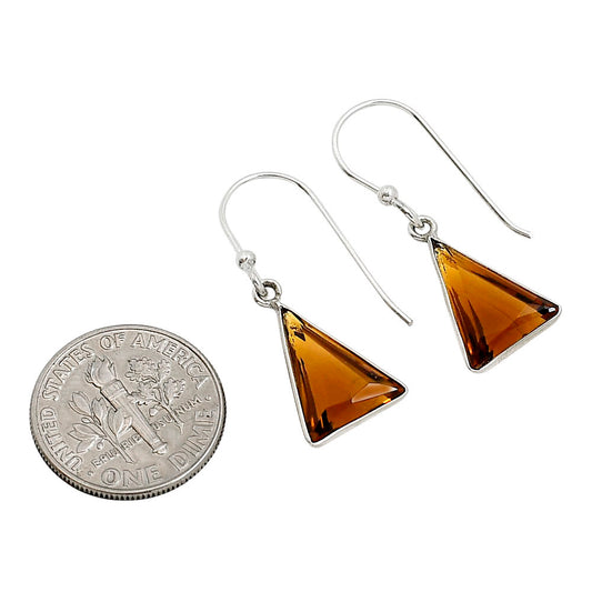 Cognac Quartz Earrings E-1001 SDE91426