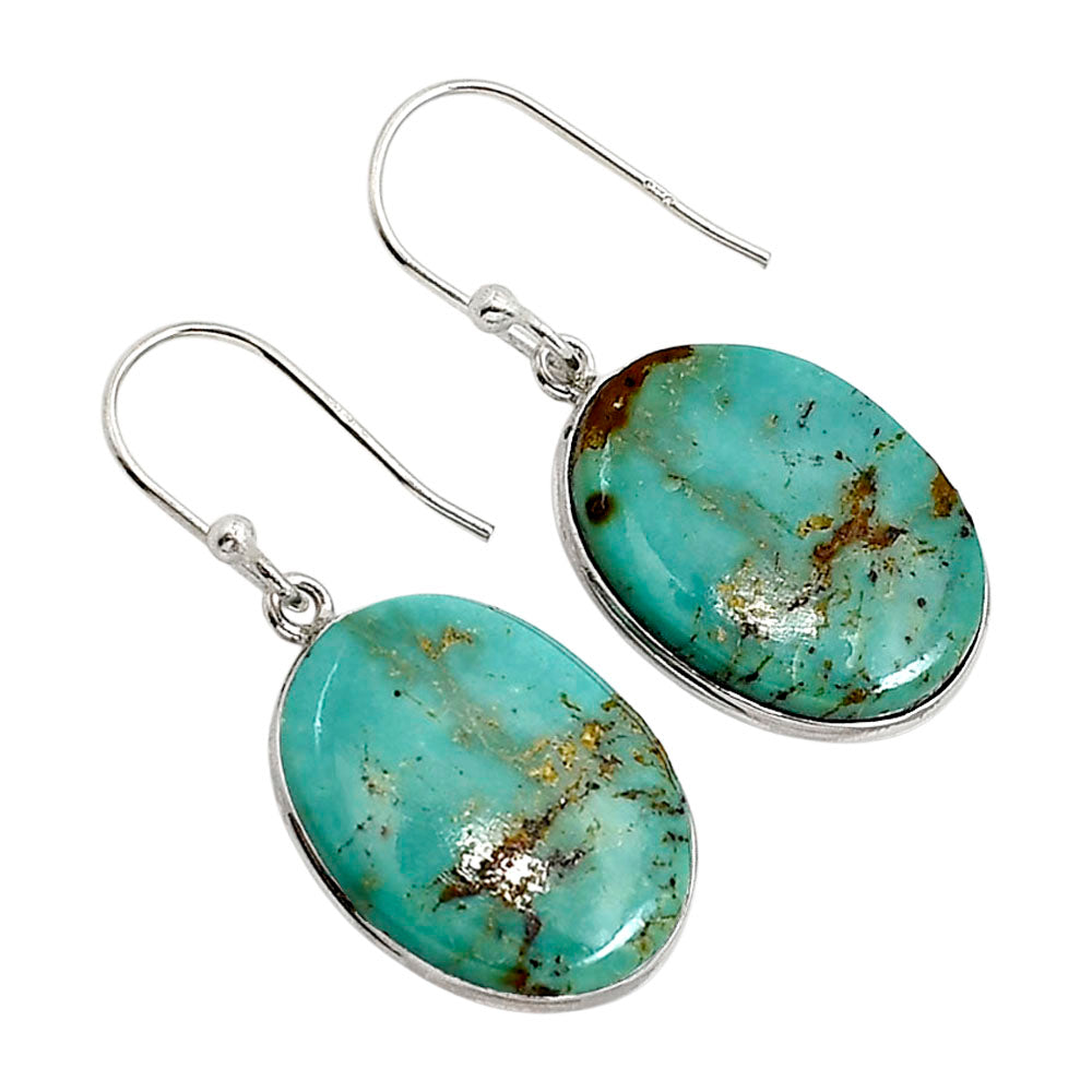 Natural Rare Turquoise Nevada Aztec Mt Earrings E-1001 SDE91530
