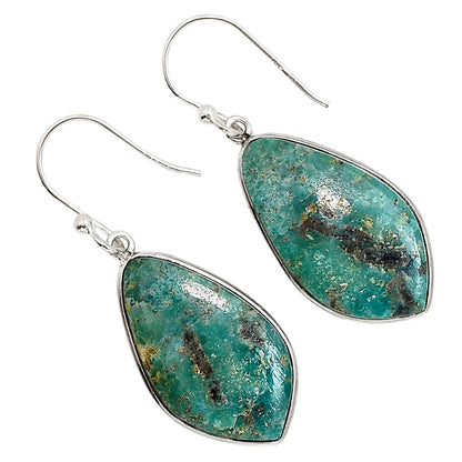 Kingman Copper Teal Turquoise Earrings E-1001 SDE91537