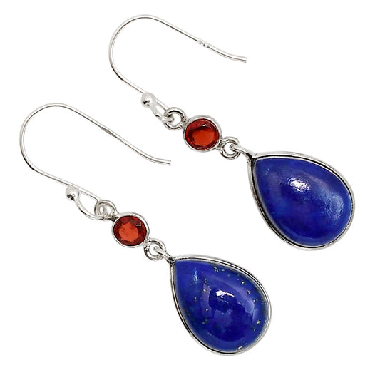 Lapis Lazuli and Garnet Earrings E-1002 SDE91602