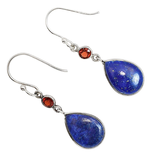 Lapis Lazuli and Garnet Earrings E-1002 SDE91604