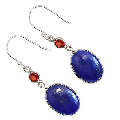 Lapis Lazuli and Garnet Earrings E-1002 SDE91607
