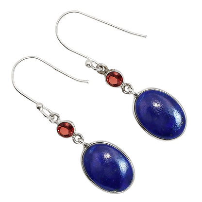 Lapis Lazuli and Garnet Earrings E-1002 SDE91608