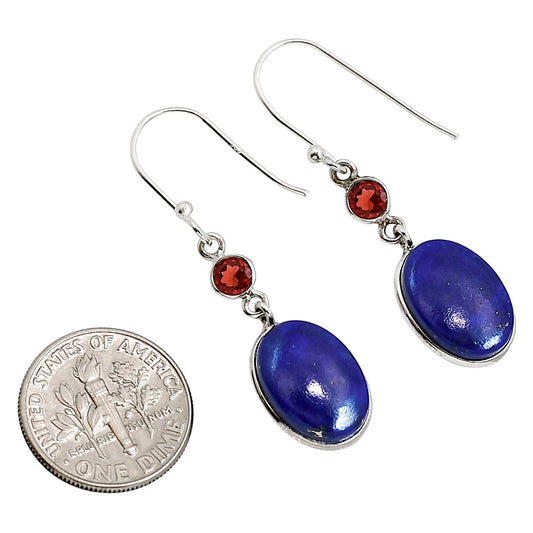 Lapis Lazuli and Garnet Earrings E-1002 SDE91608